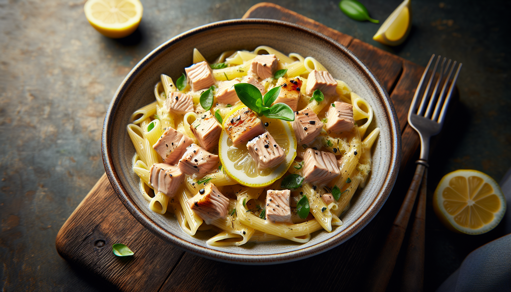 pasta limone tonno